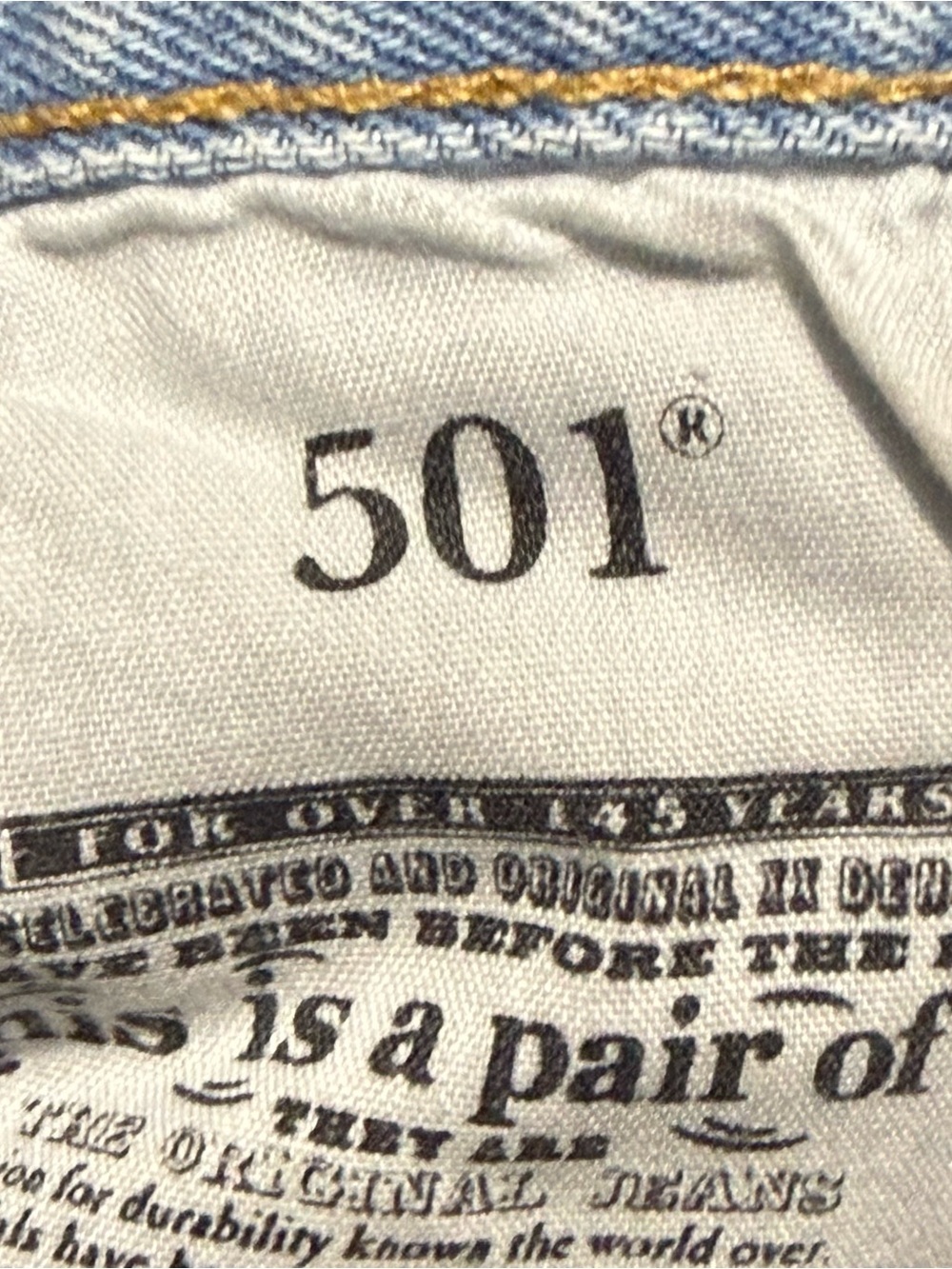 Levi's 501 Jeans Women's 25 Button Fly Straight Leg Light Wash Denim - Picture 5 of 8